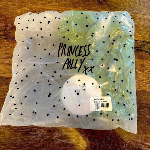 PRINCESS POLLY Jalen Top Green - Picture 5 of 7